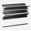 1000Pcs Black Drinking Straw Plastic Disposable Party Straws Straight Tableware 5