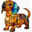 Artistic Dog-themed Night Light Model PP811 1