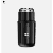 Mini-Elektrorasierer für Damen und Herren, tragbarer Taschenrasierer mit 4 rotierenden Scherköpfen und LED-Anzeige