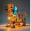 Artistic Dog-themed Night Light Model PP811 2