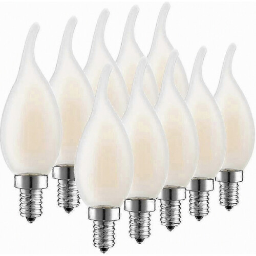 Λάμπα LED E14 με ρυθμιζόμενο νήμα, σετ 10 λαμπτήρων φλόγας, ισοδύναμη κατανά