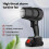 1000W Turbo Jet Fan Ηλεκτρικός Κυκλωνικός Αεραγωγός με Ισχυρό Φυσητήρα Χιονιού 2