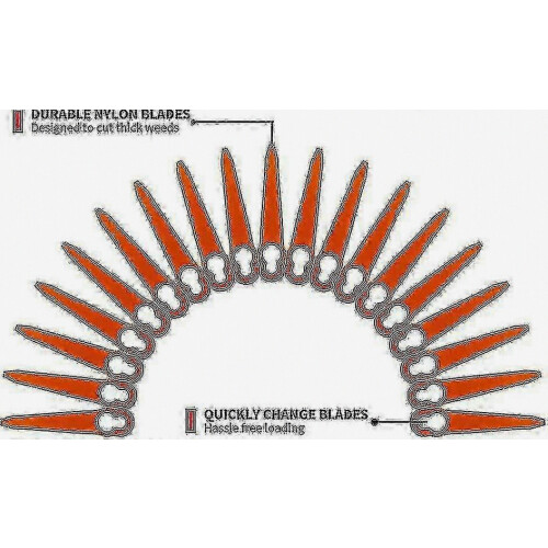 100 λάμες PolyCut για χορτοκοπτικά Stihl FSA 30, 45, 57 και 156 - HF 2