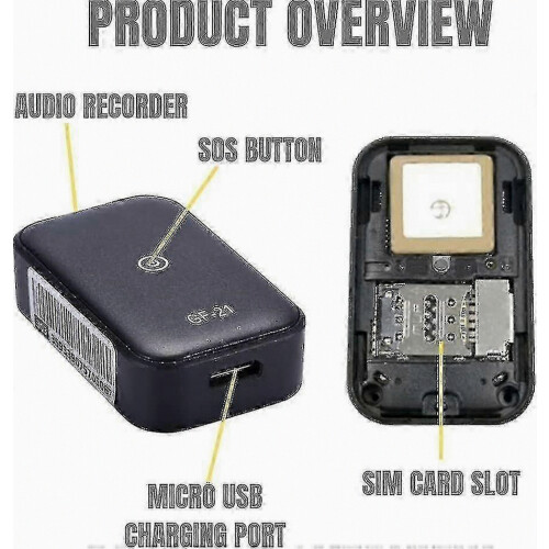 Gf-21 Mini GPS Tracker Συσκευή εγγραφής ήχου με φωνητική ενεργοποίηση Wifi/gsm 2