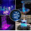 Lot de 4 lampes LED submersibles étanches avec télécommande pour salle de bain 3