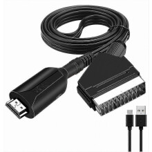 HDMI naar SCART-kabel van 1 meter lang voor directe aansluiting