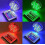 Lot de 4 lampes LED submersibles étanches avec télécommande pour salle de bain 5