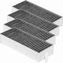 2024 Lot de 4 filtres à charbon actif pour hotte aspirante Siemens Hz9vrcr0 17004796 / Bosch Hez9vrcr0 17004805 / Neff Z821vr0 17004806