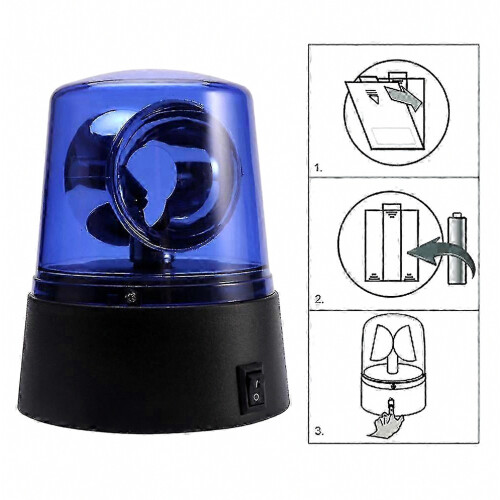 3inch Strobe Light Battery Powered 360 Degree Rotating Beacon Stage Effect Lamp 2