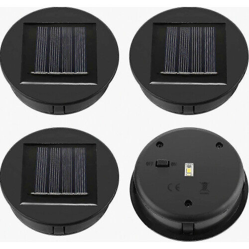 4 Pack Solar Lights Replacement - Solar Panel - Lid Lantern - Spare Part - Replacement Solar Lights For Led Solar Lights - [energy Clas