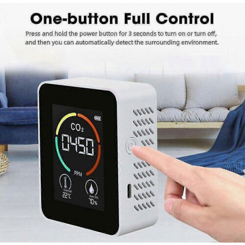 Digitaler CO2-Sensor für Innenräume, CO2-Messgerät, intelligenter Luftqualitätsanalysator 2