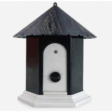 Dispositivo antiladridos, ahuyentador ultrasónico de ladridos, dispositivo impermeable para el control de ladridos en exteriores (negro
