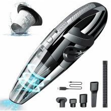 Cordless Vehicl Vacuum Cleaner 120w Handheld Car Vacuum Cleaner For Dry And Wet Use