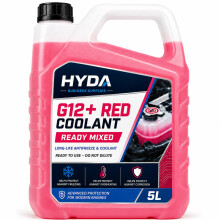 HYDA G12+ Coolant Antifreeze Engine Coolant for Cars 5L Ready Mixed OAT Red