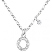 (O) GUOYU Initial Necklace for Women 925 Silver Letter Pendant with Zirconia A-Z Birthday Gift