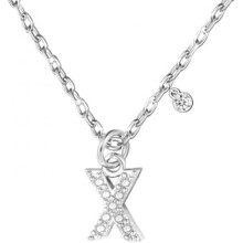 (X) GUOYU Initial Necklace for Women 925 Silver Letter Pendant with Zirconia A-Z Birthday Gift
