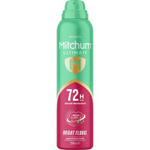 Mitchum Women's Ultimate 72H Bright Floral Antiperspirant Aerosol 250ml