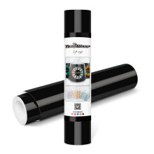 TECKWRAP Permanent Adhesive Vinyl 12" x 10ft, Glossy Black