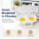 Microwave Egg Poacher With Lid & Handle, Dual Cavity Microwave Egg Poacher 4