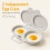 2PCS Microwave Egg Poacher, Egg Poacher Microwave For 2 Eggs，Dark Gray 3
