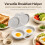 2PCS Microwave Egg Poacher, Egg Poacher Microwave For 2 Eggs，Dark Gray 7