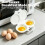 Microwave Egg Poacher With Lid & Handle, Dual Cavity Microwave Egg Cooker 4