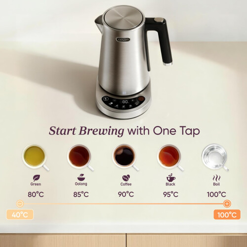 COSORI Cosori Kettle, Plastic-Free Water Contact, 5C Precise Temperature Control 1