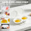 Microwave Egg Poacher With Lid & Handle, Dual Cavity Microwave Egg Cooker 3