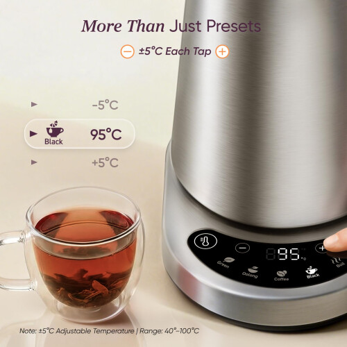 COSORI Cosori Kettle, Plastic-Free Water Contact, 5C Precise Temperature Control 2