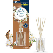 Glade Reed Diffuser, Sensual Sandalwood & Jasmine, 50ml