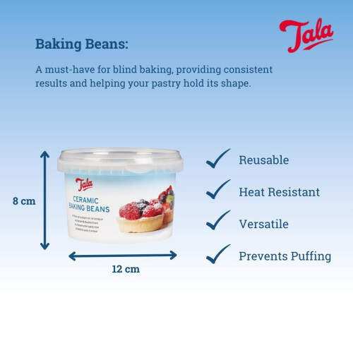 Tala Ceramic Baking Beans - Reusable Heat Resistant Blind Weights 2