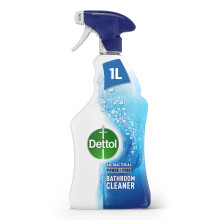 Dettol Spray, Bathroom Cleaner, 1L, Limescale Remover, Sparkling Clean, Tackles