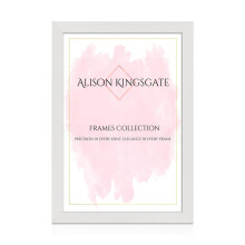 Alison Kingsgate Modern White Picture Frame for Photos & Posters - 70X50CM
