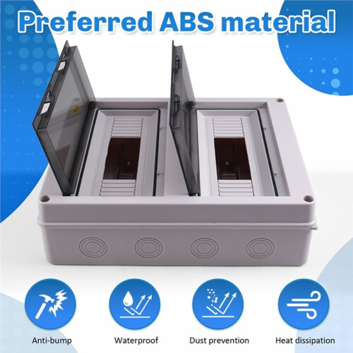 HT-24 Way Waterproof Distribution Box IP65 Electrical Distribution Box  Box for Cable Wiring Protection 1