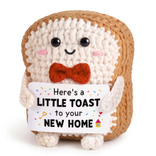 New Home Gifts for Couple- Handmade Crochet Toast, Funny Housewarming Gift
