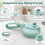 For  Blast Max Blender BC251 Replacement Container and Lid 625ml Replacement Cup with Leak Proof Lid and Boots 6