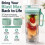 For  Blast Max Blender BC251 Replacement Container and Lid 625ml Replacement Cup with Leak Proof Lid and Boots 2