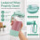 For  Blast Max Blender BC251 Replacement Container and Lid 625ml Replacement Cup with Leak Proof Lid and Boots 5