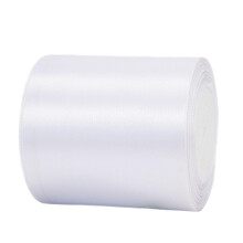 100mm Wide White Ribbon Thick Wedding Car Satin Ribbons for Gift Wrapping,22m 4I