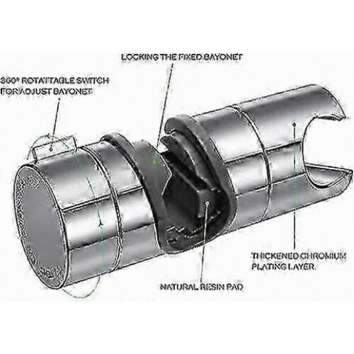 Chrome ABS Adjustable Shower Holder Replacement for 18-25mm Diameter Compatible with Handheld 2