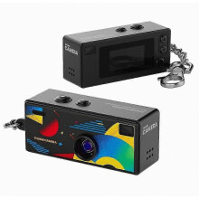 Mini fotocamera portatile a forma di pollice, portachiavi retrò stile 1984, video HD 1080p, schermo da 0,96", regalo di compleanno per