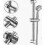 Chrome ABS Adjustable Shower Holder Replacement for 18-25mm Diameter Compatible with Handheld 5