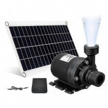 Bomba de agua solar de 50 W, 800 l/h, DC12V, bomba de fuente solar de bajo ruido para jardín y hogar.