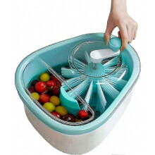 Obstwaschmaschine, Fruchtreiniger-Schleuder, Obstwasch-Schleudergerät, Gemüsewasch-Schleudergerät