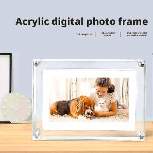 Digital Photo Frame 5inch HD IPS Transfer Photos via interface Type-C 4GB D9F1 2