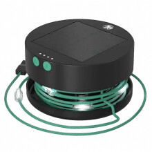 Draagbare LED-kampeerlantaarns op zonne-energie met telefoonoplader voor buiten, tent en tuinfeest.