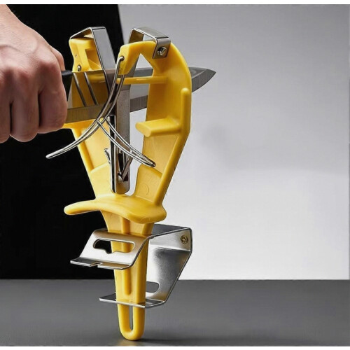 Stainless Steel Knife Sharpener Tool with Bracket, Professional Maintenance Sharpener for Kitchen Knives 2