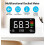 Decibel Meter,Digital Sound Level Meter 30-130db, LED Display Desktop Noise Time Temperature Humidity Meter 5