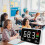 Decibel Meter,Digital Sound Level Meter 30-130db, LED Display Desktop Noise Time Temperature Humidity Meter 2