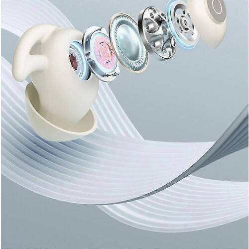 Wireless Bluetooth 5.3 Sleep Headphones, Noise Blocking Small Earplugs for Side Sleepers, Black 2
